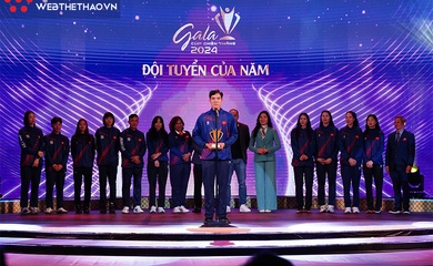 Gala trao giải Cúp Chiến thắng 2024: Bóng chuyền nữ Việt Nam chiến thắng hạng mục Đội tuyển của năm