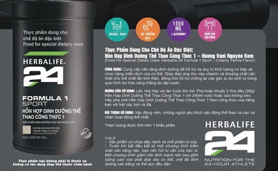 Herbalife Fomula 1 Sport 24 hương Vani cần thiết cho người tập luyện thể thao