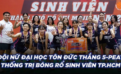 Đội nữ Đại học Tôn Đức Thắng vô địch Giải bóng rổ sinh viên TP.HCM 5 năm liên tiếp: Chiến tích lịch sử