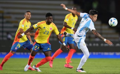 Trực tiếp Argentina vs Colombia: U20 của Echeverri tranh ngôi đầu bảng