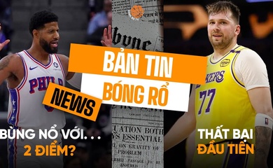 Bản tinh bóng rổ 13/2: Paul George bùng nổ với... 2 điểm, Luka Doncic nhận thất bại đầu tiên ở Lakers