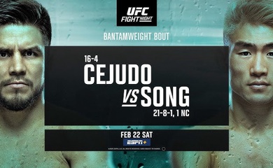 Trực tiếp UFC: Henry Cejudo vs. Song Yadong