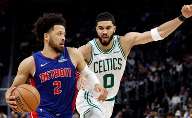 Thắng đậm ĐKVĐ Boston Celtics, “ngựa ô” Detroit Pistons tiếp tục thăng hoa khó tin