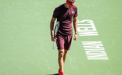 Alexander Zverev bất ngờ bị loại ở vòng 2 Indian Wells 2025