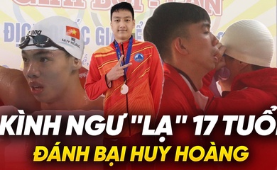 Kịch tính bơi lội: Kình ngư “lạ” 17 tuổi đánh bại Huy Hoàng