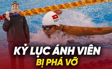 Kình ngư Olympic Mỹ Tiên phá kỷ lục 12 năm của huyền thoại Ánh Viên