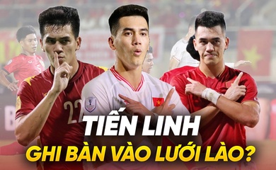 Tiến Linh sung sức, tự tin ghi nhiều bàn thắng vào lưới Lào