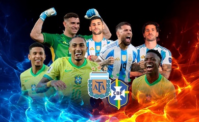 Argentina vs Brazil: Trận derby Nam Mỹ trị giá 1,6 tỷ euro