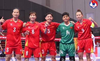Mới thắng trận đầu, futsal nữ Việt Nam rộng cửa vào tứ kết châu Á