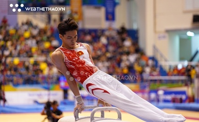 Hơn đối thủ 0.033 điểm, hot boy Xuân Thiện giành HCV World Cup TDDC 