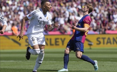 Mbappe ghi trung bình 1,37 bàn mỗi trận vào lưới Barcelona