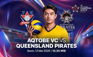 Link trực tiếp giải bóng chuyền AVC Champions League: Aqtobe VC vs Queensland Pirates
