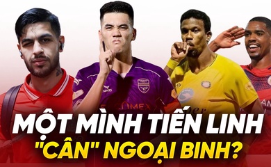 Đua Vua phá lưới V.League 2025: Một mình Tiến Linh “cân” các ngoại binh?