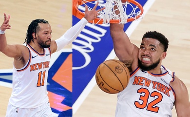 Sánh vai huyền thoại Kobe-Shaq, Jalen Brunson và Karl-Anthony Towns đưa Knicks đến chiến thắng Game 5