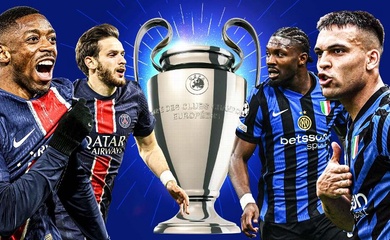 Trực tiếp bóng đá cúp C1 hôm nay giữa PSG vs Inter trên kênh nào?