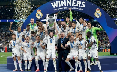 Bảng xếp hạng UEFA chứng kiến sự thăng tiến của Real Madrid