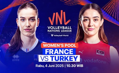 Link trực tiếp giải bóng chuyền VNL 2025 hôm nay: Pháp vs Thổ Nhĩ Kỳ