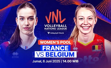 Link trực tiếp giải bóng chuyền VNL 2025 hôm nay: Pháp vs Bỉ