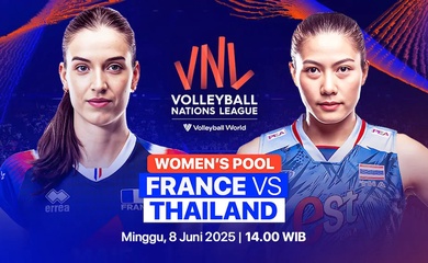 Link trực tiếp giải bóng chuyền VNL 2025 hôm nay: Thái Lan vs Pháp