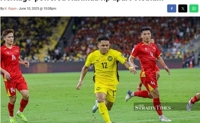 Báo Malaysia: “Thắng đậm Việt Nam nhờ công cầu thủ nhập tịch”
