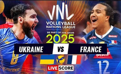 Link trực tiếp giải bóng chuyền VNL 2025 hôm nay: Pháp vs Ukraine