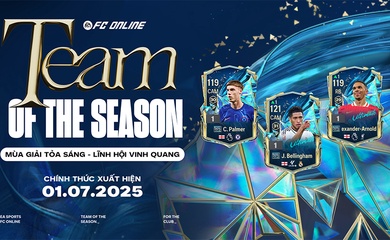 Danh sách cầu thủ 25 Team of The Season trong FC Online
