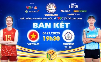 Link trực tiếp Bán kết bóng chuyền VTV Cup hôm nay 4/7: Việt Nam vs Đài Bắc Trung Hoa