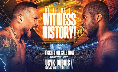 CHÍNH THỨC chốt lịch trình sự kiện thống nhất đai Usyk vs Dubois 2
