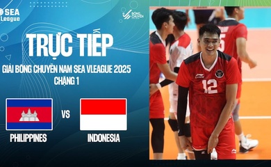 Link trực tiếp bóng chuyền nam SEA V.League hôm nay 11/7: Indonesia vs Campuchia