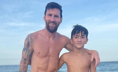 Hình ảnh ngày đi biển của Messi cùng gia đình sau khi ghi 2 bàn thắng cho Inter Miami