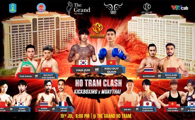 Võ sĩ bất bại Kiều Duy Quân đối đầu kickboxer Hàn Quốc tại Grand Strike Force Vol.3