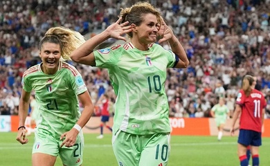 Kết quả bóng đá nữ châu Âu Euro 2025 hôm nay mới nhất: Italia vào bán kết