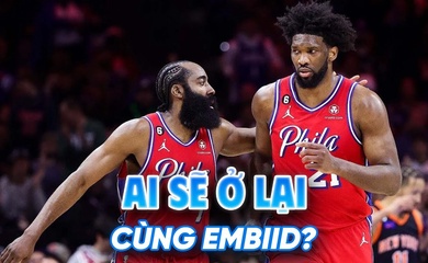 "We Don't Talk Anymore" cùng James Harden: Joel Embiid cô độc đến đau lòng ở Philadelphia 76ers