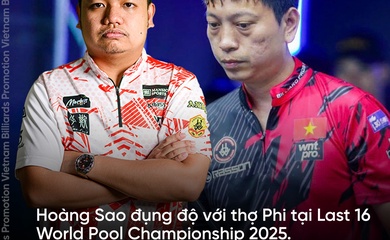 TRỰC TIẾP Vô địch 9 bi thế giới ngày 25/7: Hoàng Sao chạm trán "thợ Phi" tại vòng 16