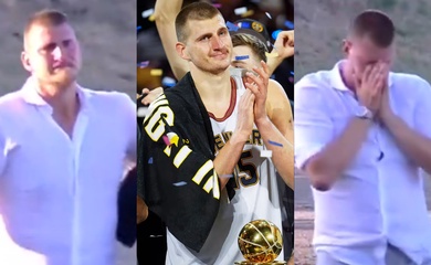 Video: Nikola Jokic rơi nước mắt ăn mừng giải đua ngựa, CĐV lập tức so sánh với cúp vô địch NBA