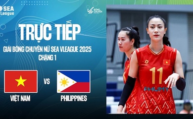 Link trực tiếp bóng chuyền nữ SEA V.League hôm nay 2/8: Việt Nam vs Philippines