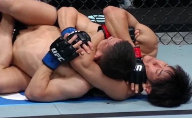 Tài năng MMA Nhật Tatsuro Taira thực hiện cú "bẻ hàm" cực hiếm ở UFC