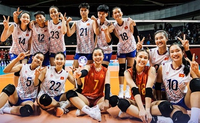 Bóng chuyền nữ U21 Việt Nam ghi tên vào vòng 1/8 sau set thắng kỷ lục
