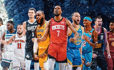 Lịch thi đấu NBA 2025-26: Mùa giải mở đầu với Warriors, Lakers, Rockets và ĐKVĐ OKC Thunder