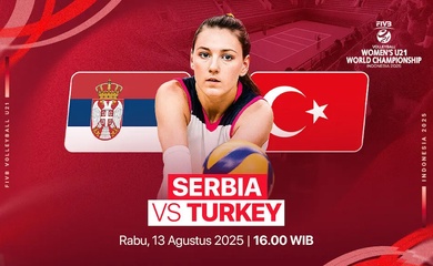 Link trực tiếp giải bóng chuyền U21 vô địch thế giới hôm nay: Thổ Nhĩ Kỳ vs Serbia