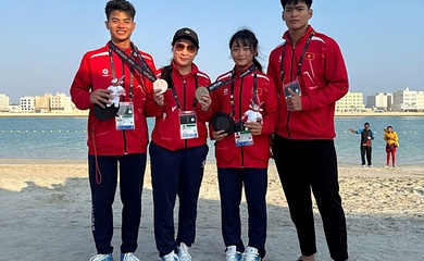 Việt Nam giành 2 huy chương vật bãi biển Đại hội Thể thao Trẻ châu Á