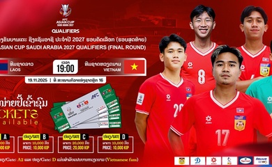 Ngỡ ngàng với giá vé xem tuyển Việt Nam thi đấu trên sân Lào