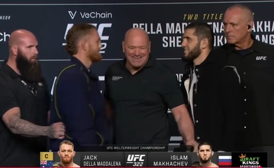 UFC 322: Dana White phải giải vây màn đối mặt giữa Della Maddalena và Makhachev