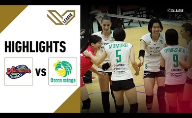 Highlight vòng 11 giải bóng chuyền VĐQG Nhật Bản: Aranmare vs Gunma Green Wings