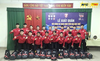 Đại học Huế trước giờ G NUC bóng đá 2025 – Cúp TV360: Trái tim hướng về quê nhà giữa mùa lũ