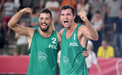 Bryl & Losiak dẫn đầu bảng E, Áo giành vé vòng loại đầu tiên tại Giải bóng chuyền bãi biển nam FIVB