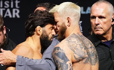 Arman Tsarukyan húc đầu Dan Hooker trước UFC Qatar, suýt dẫn tới ẩu đả