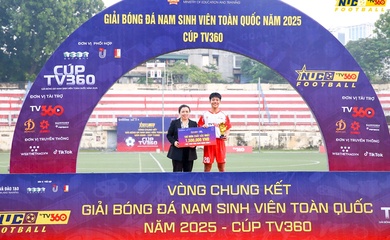 Đại học Huế thâu tóm loạt danh hiệu cá nhân tại Giải bóng đá sinh viên toàn quốc 2025 – Cúp TV360
