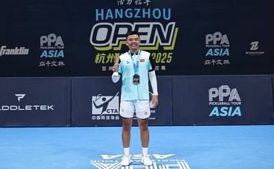 Lý Hoàng Nam trở thành nhà vô địch giải pickleball lớn nhất châu Á