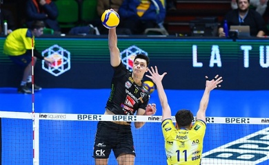 Modena đánh bại Civitanova — cú sốc trong “classico” bóng chuyền Ý